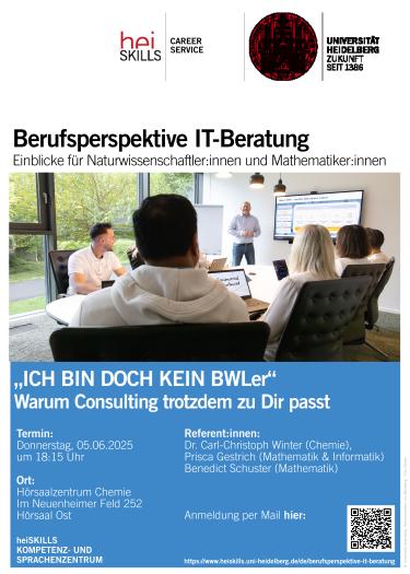 Plakat Berufsperspektive IT-Beratung