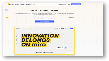 Screenshot Webseite Miro