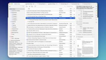 Screenshot von App Zotero